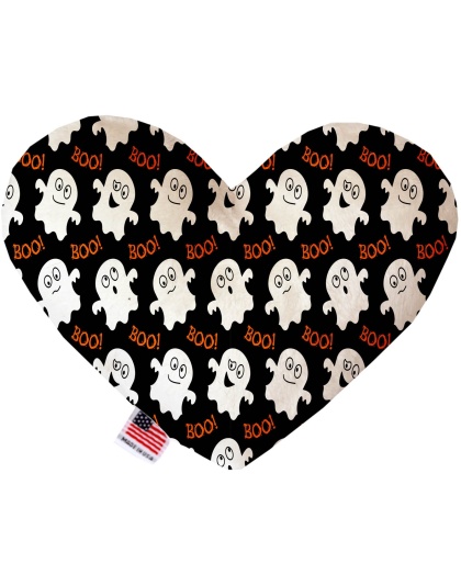 Little Boo Who 6 Inch Canvas Heart Dog Toy