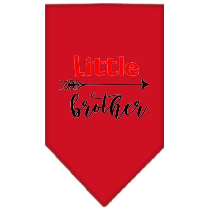 Little Brother Screen Print Bandana Red Large