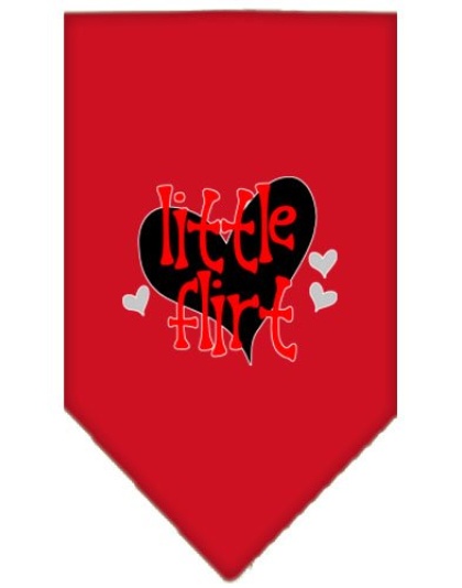 Little Flirt Screen Print Bandana Red Large