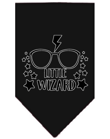 Little Wizard Screen Print Bandana Black Large