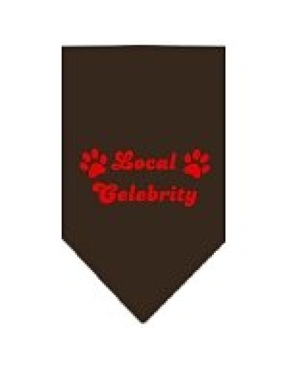 Local Celebrity Screen Print Bandana Cocoa Large