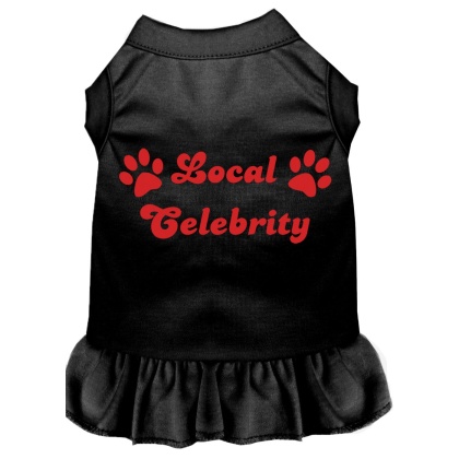 Local Celebrity Screen Print Dress Black 4X (22)