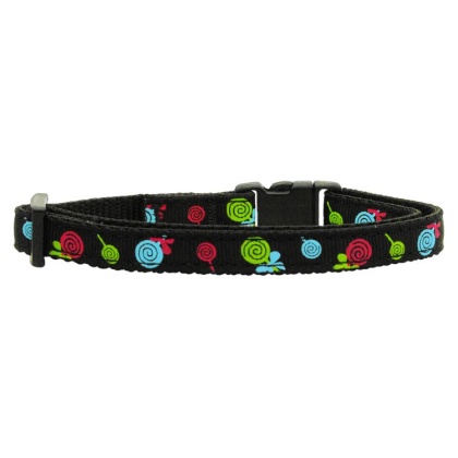 Lollipops Nylon Ribbon Collar Black Cat Safety