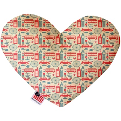 London Love 6 inch Canvas Heart Dog Toy