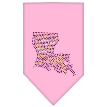 Louisiana Rhinestone Bandana Light Pink Large