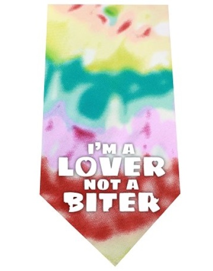 Lover not a Biter Screen Print Bandana Tie Dye