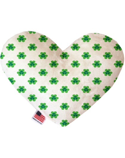 Lucky Charms 6 inch Canvas Heart Dog Toy