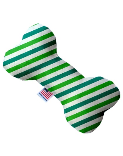 Lucky Stripes 10 inch Canvas Bone Dog Toy