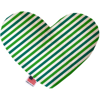 Lucky Stripes 6 inch Canvas Heart Dog Toy