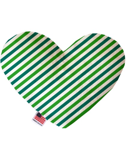 Lucky Stripes 6 inch Canvas Heart Dog Toy