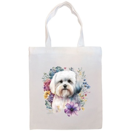 Maltese Canvas Tote Bag Style1