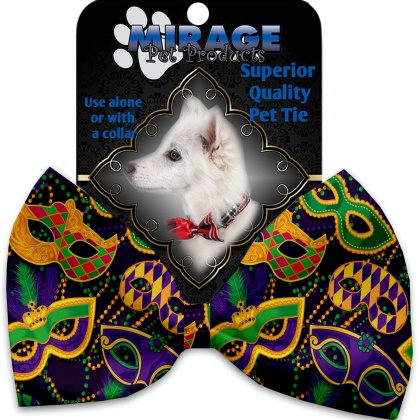 Mardi Gras Masquerade Pet Bow Tie