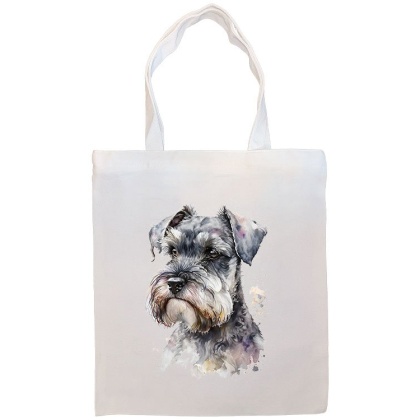 Miniature Schnauzer Canvas Tote Bag Style1