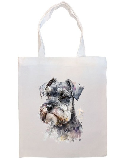 Miniature Schnauzer Canvas Tote Bag Style1