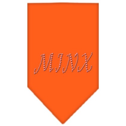 Minx Rhinestone Bandana Orange Large