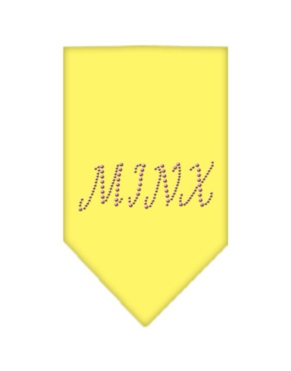 Minx Rhinestone Bandana Yellow Large