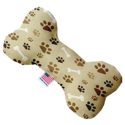 Mocha Paws and Canvas Bone Dog Toy