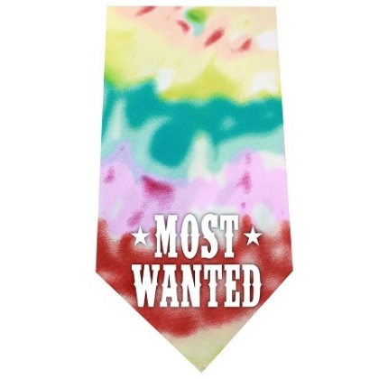 Most Wanted Screen Print Bandana Tie Dye