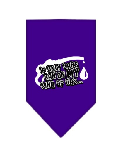 My Kind Of Gas Screen Print Bandana Purple Large