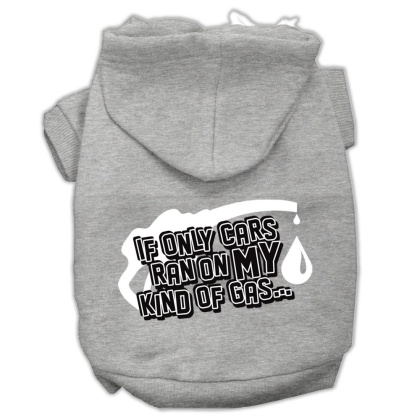 My Kind of Gas Screen Print Pet Hoodies Grey L