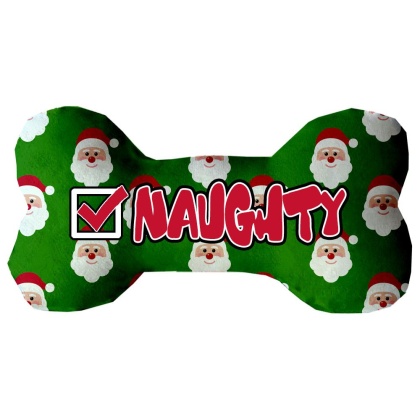 Naughty List 6 inch Bone Dog Toy