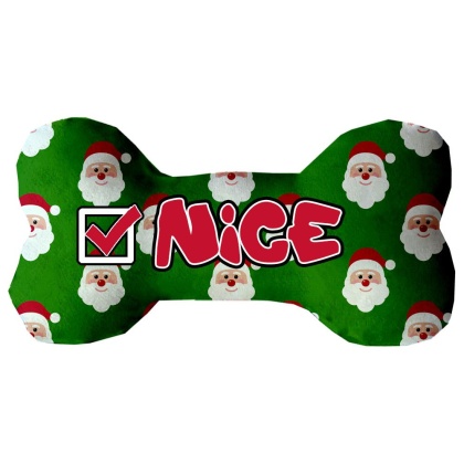 Nice List 6 inch Bone Dog Toy