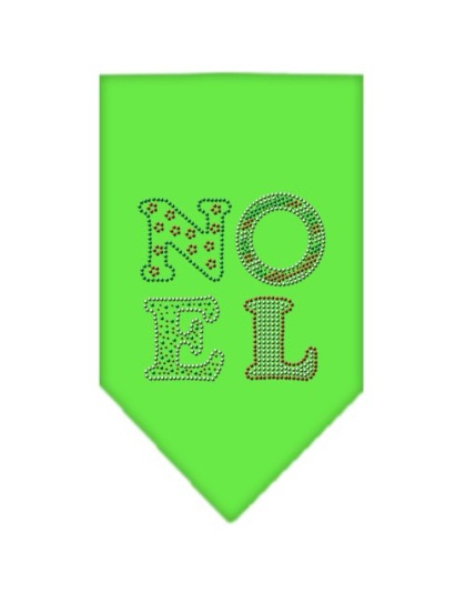 Noel Rhinestone Bandana Lime Green Large