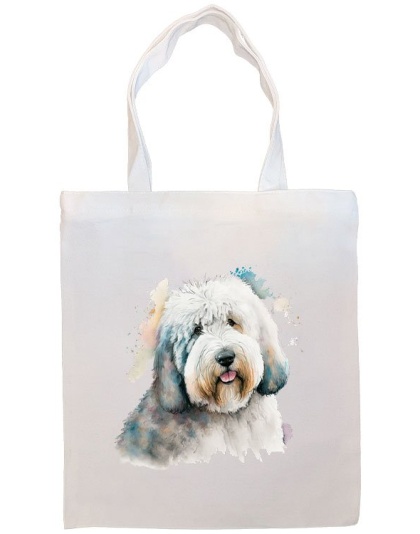 Old English Sheepdog Canvas Tote Bag Style2