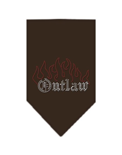 Outlaw Rhinestone Bandana Cocoa Large