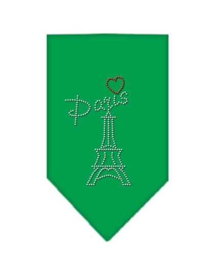 Paris Rhinestone Bandana Emerald Green Large