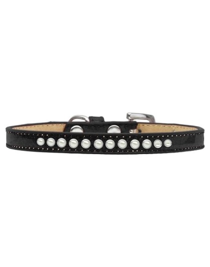 Pearl Size 10 Black Puppy Ice Cream Collar