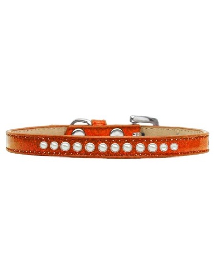 Pearl Size 10 Orange Puppy Ice Cream Collar