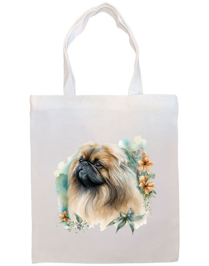 Pekingese Canvas Tote Bag Style2