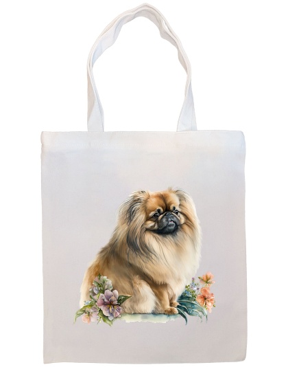 Pekingese Canvas Tote Bag Style4