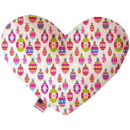 Penelope's Pretty Ornaments 6 Inch Canvas Heart Dog Toy