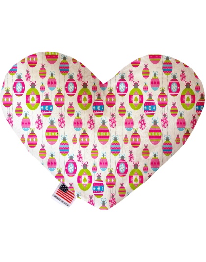 Penelope's Pretty Ornaments 6 Inch Canvas Heart Dog Toy