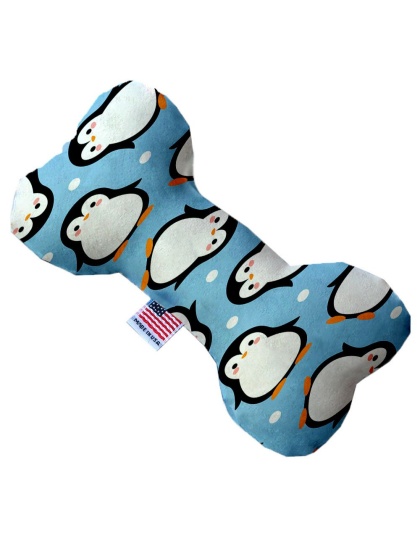 Penguins in Blue 10 Inch Bone Dog Toy