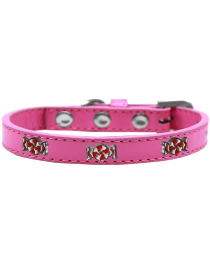 Peppermint Widget Dog Collar Bright Pink Size 10