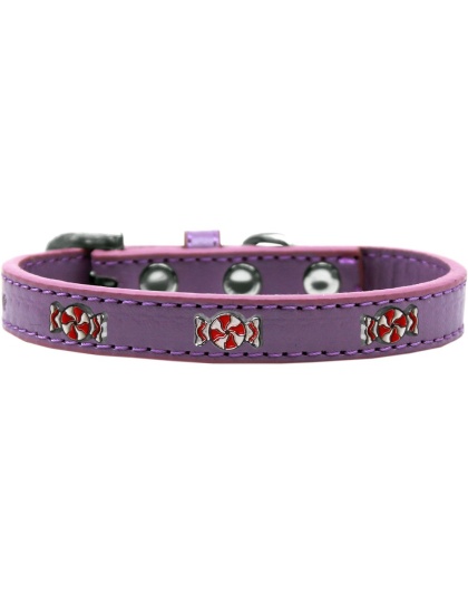 Peppermint Widget Dog Collar Lavender Size 10