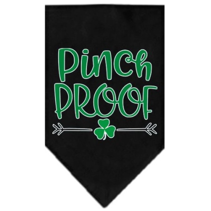 Pinch Proof Screen Print Bandana Black Large