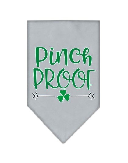 Pinch Proof Screen Print Bandana Grey Large