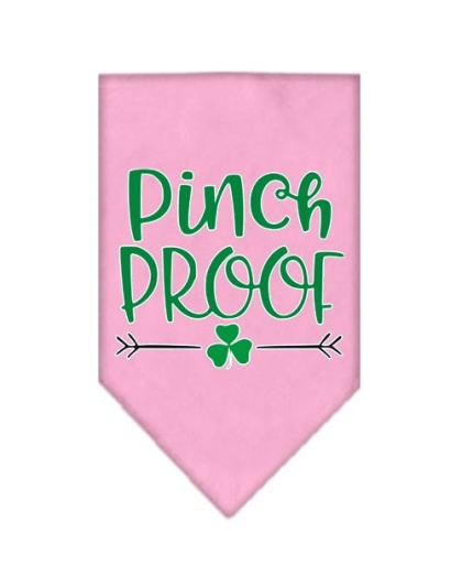 Pinch Proof Screen Print Bandana Light Pink Large