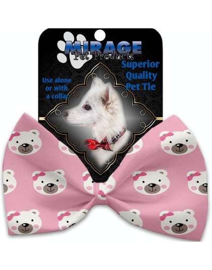 Pink Bears and Bows Pet Bow Tie