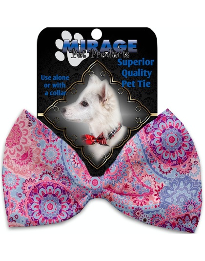 Pink Bohemian Pet Bow Tie