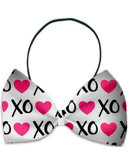 Pink XOXO Pet Bow Tie