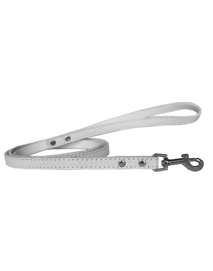 Plain Croc Leash White 1/2'' wide x 4' long