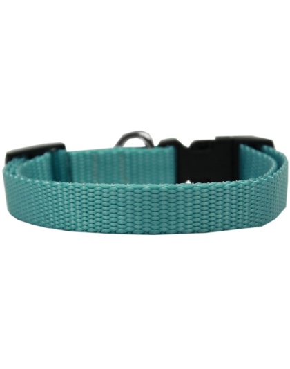 Plain Nylon Cat Safety Collar Ocean Blue