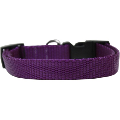 Plain Nylon Cat Safety Collar Purple