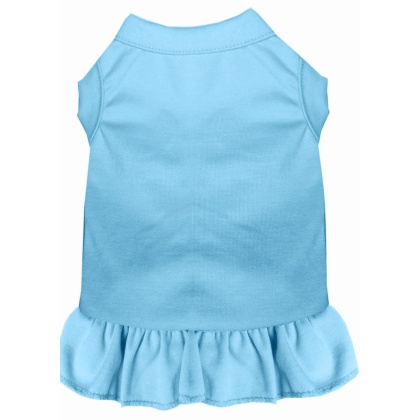 Plain Pet Dress Baby Blue 4X