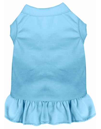 Plain Pet Dress Baby Blue 4X